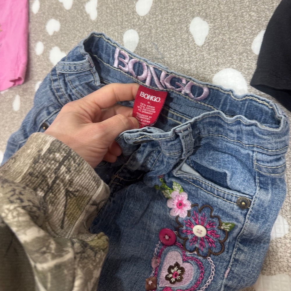 Vintage y2k lot girls tee jeans bedazzled embroidered polo halter tank top - Picture 9 of 14